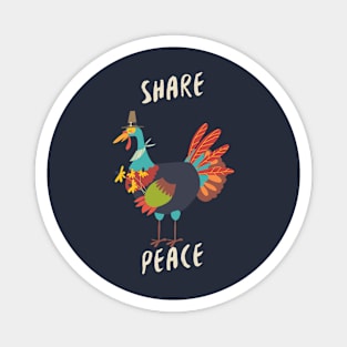 Share Peace Thanksgiving turkey gift 2020 Magnet